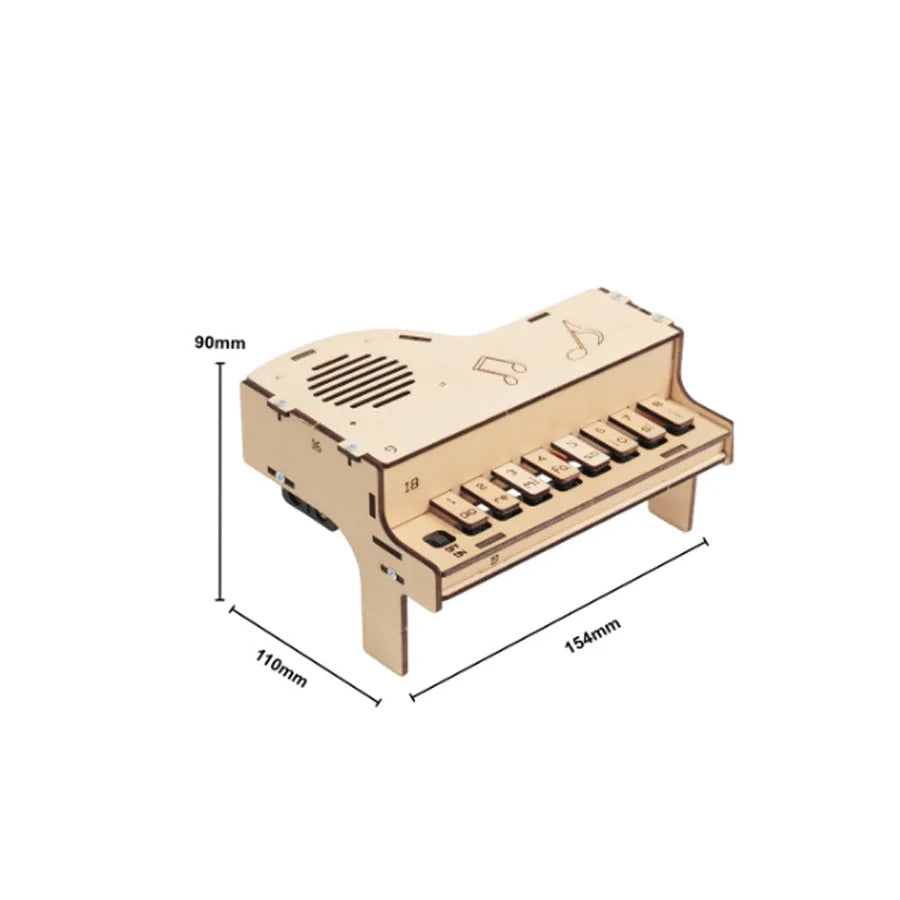 DIY Wooden Electronic Piano Kit | STEM Science Experiment Model | Panotron Educational Assembly Toy