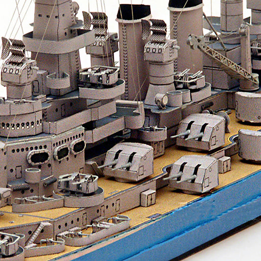 USS-North-Carolina-BB-55-Battleship-1-400-Scale-Paper-Model-Kit-3D-Cardboard-Ship-FREETIMEJOY-Senior-Hobby