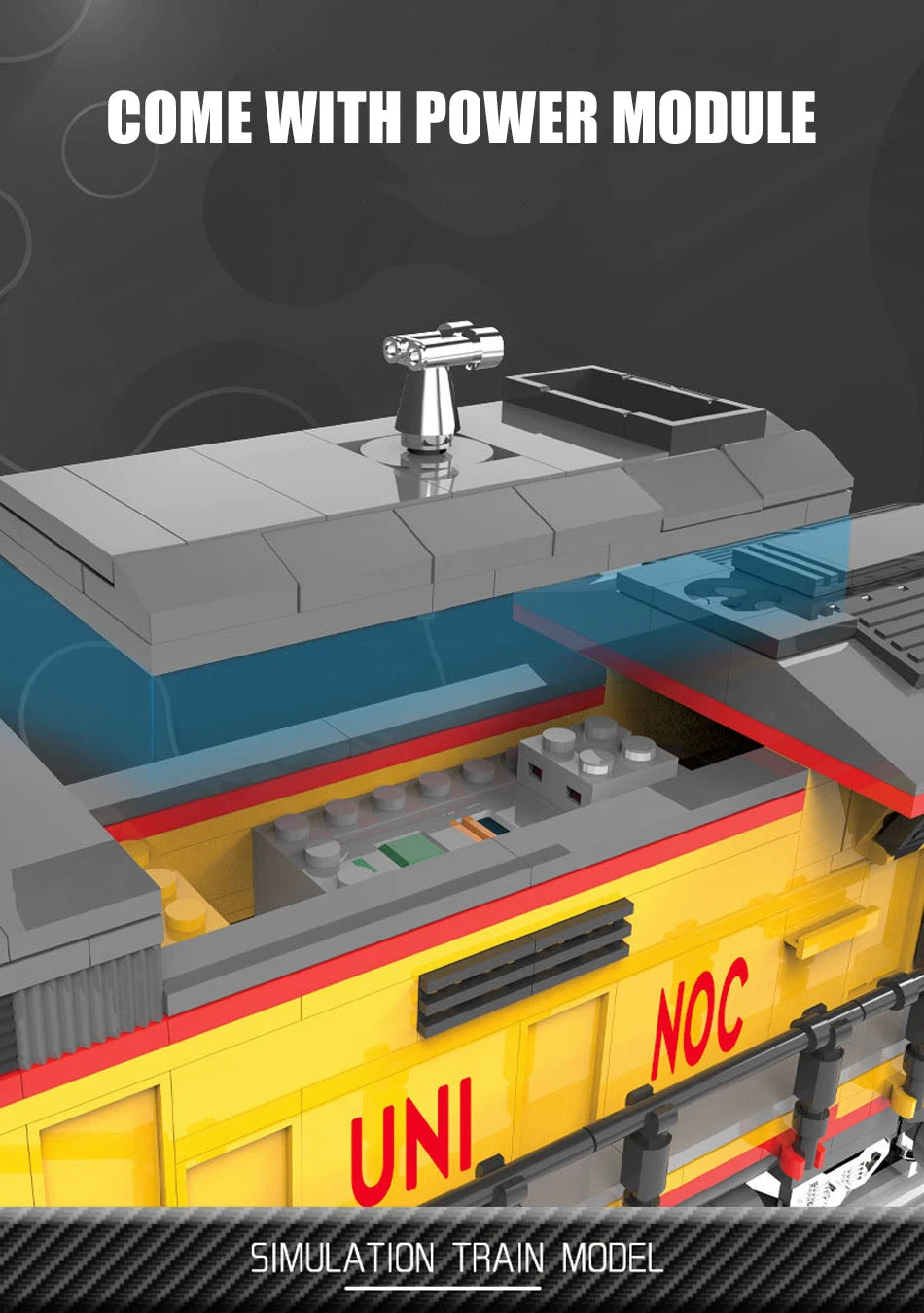 Modern Heavy-Haul Diesel Locomotive – AC6000CW Technical Building Model