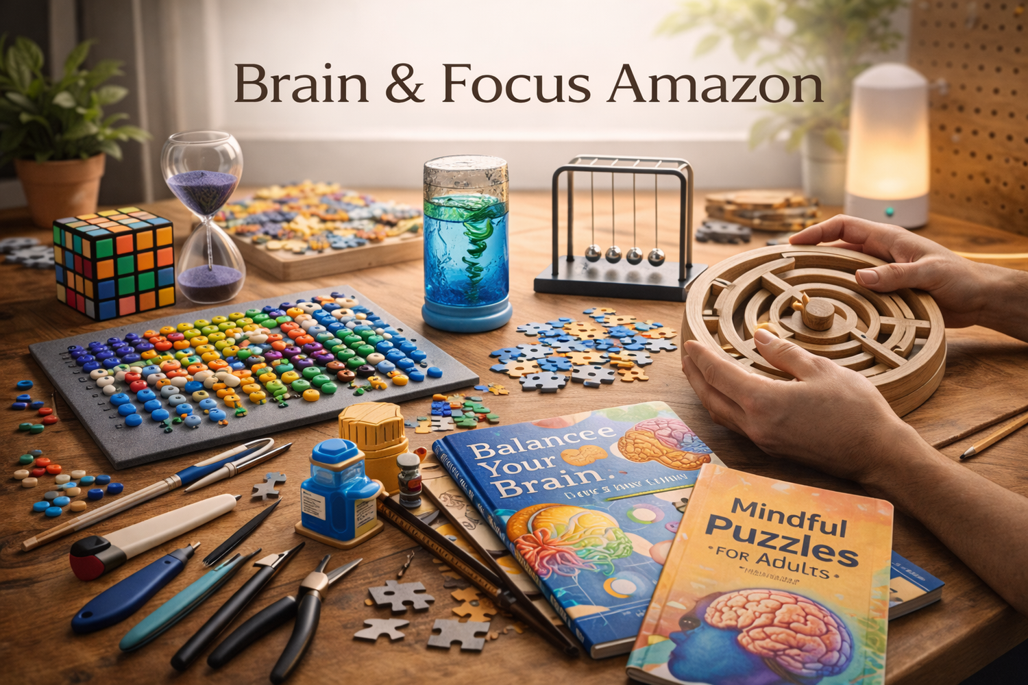 🧠 Brain & Focus Amazon — Cognitive & Relaxation Activities for Adults