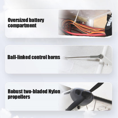 Fms Rc Airplanes for Adults Remote Control Airplane 1300MM (52") Piper PA-18 Super CUB with Reflex V3 6 Channel RTF Rc Planes for Beginners Ready to Fly (Including Transmitter,Receiver,Charger)