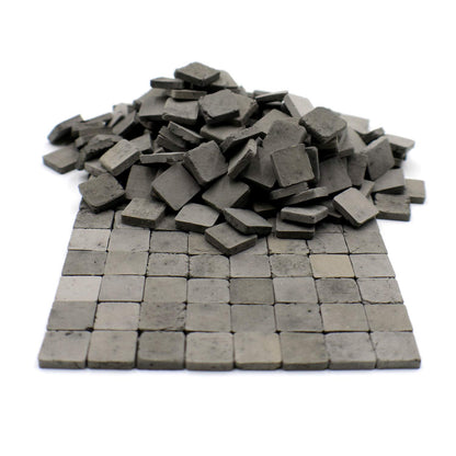 Clay Brick Pavement Stone Tiles for Dollhouse Models and Dioramas
