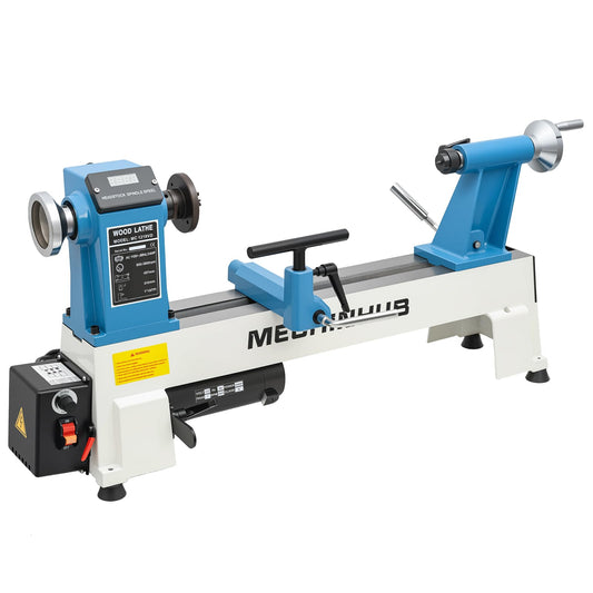 12" x 18" Digital Display Wood Lathe Machine, Benchtop Wood Lathe Machine 3/4HP Infinitely Variable Speed 650-3800 RPM Professional for High Speed Sanding and Polishing