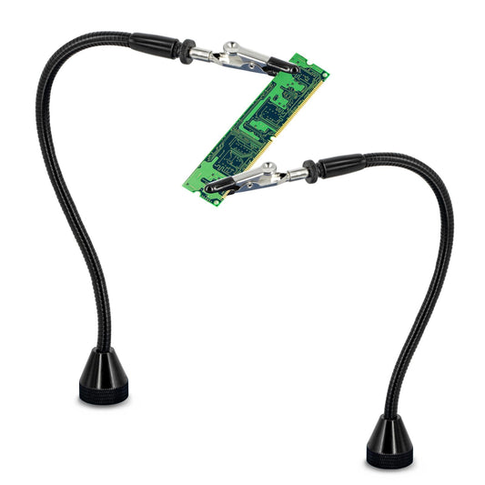 2 PACK Magnetic Soldering Helping Hands, Third Hand Tools for Soldering, Wire Holders with Flexible Gooseneck Metal Arms for Hobby Welding Crafts