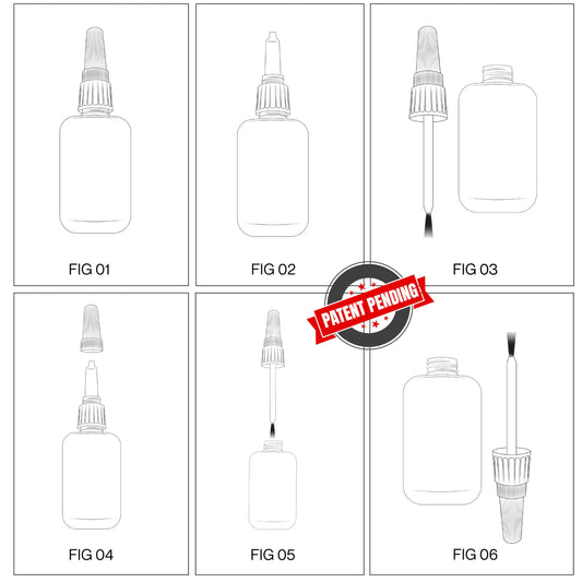 GH1200 (2-in-1) Super Glue with Brush Applicator & Nozzle, Mess Free Superglue Brush, Instant Never Dries, 3000 CPS Ca Glue, No Stain Clear Glue, Super Glue for Plastic, Rubber & More