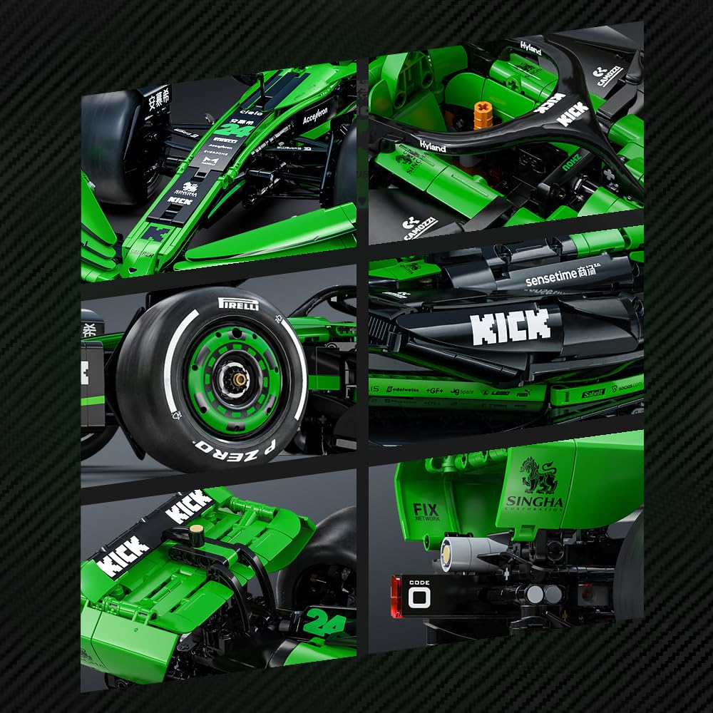 CaDA 1:8 scale Formula 1 racing car model for office display — collectible supercar building blocks — Freetimejoy