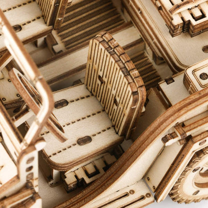 ROKR 3D Wooden Puzzle for Adults Mechanical Car Model-DIY Building Vehicle Kits-Brain Teaser Toys-Gift for Men Women on Birthday/Christmas Day (Army Field Car)