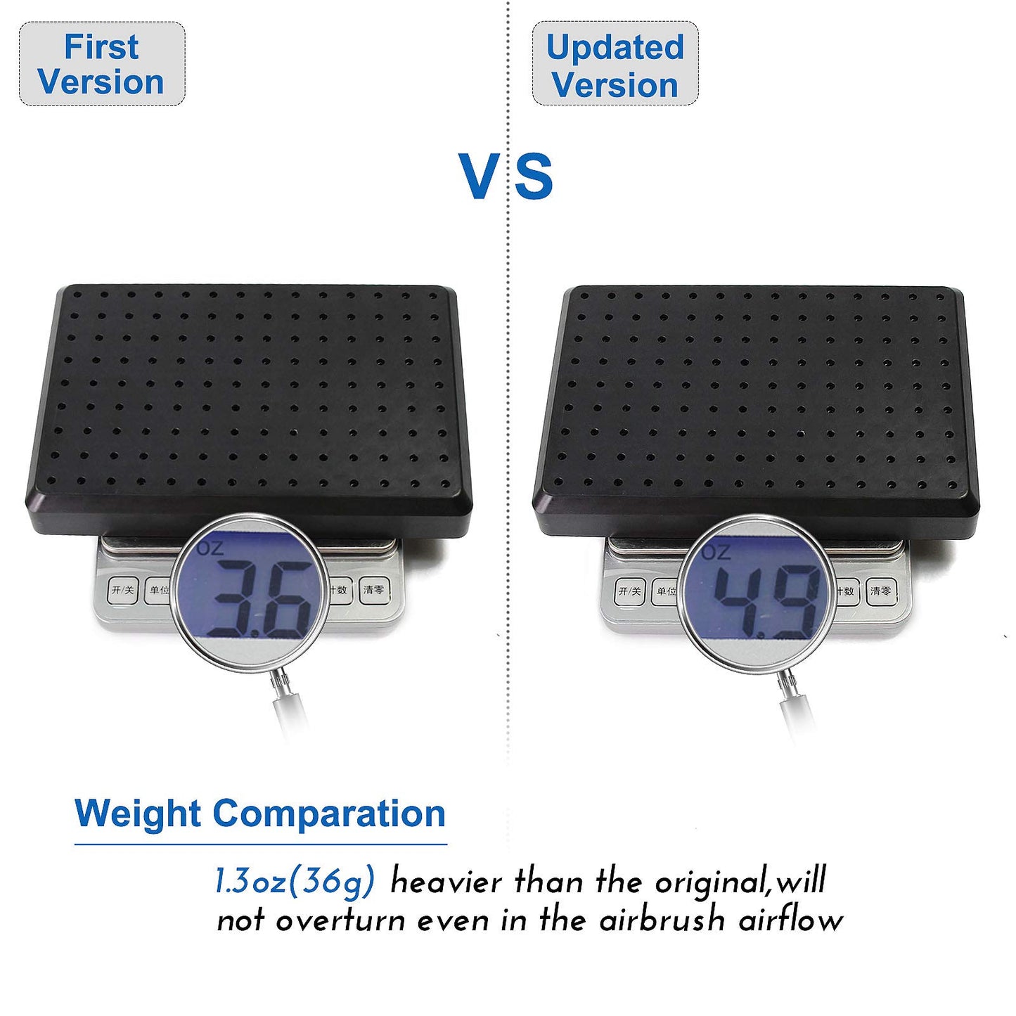 GJJC09B 1PC Painting Stand Base and 20PCS Alligator Clip Stick Set Modeling Tools for Airbrush Hobby Model Parts New