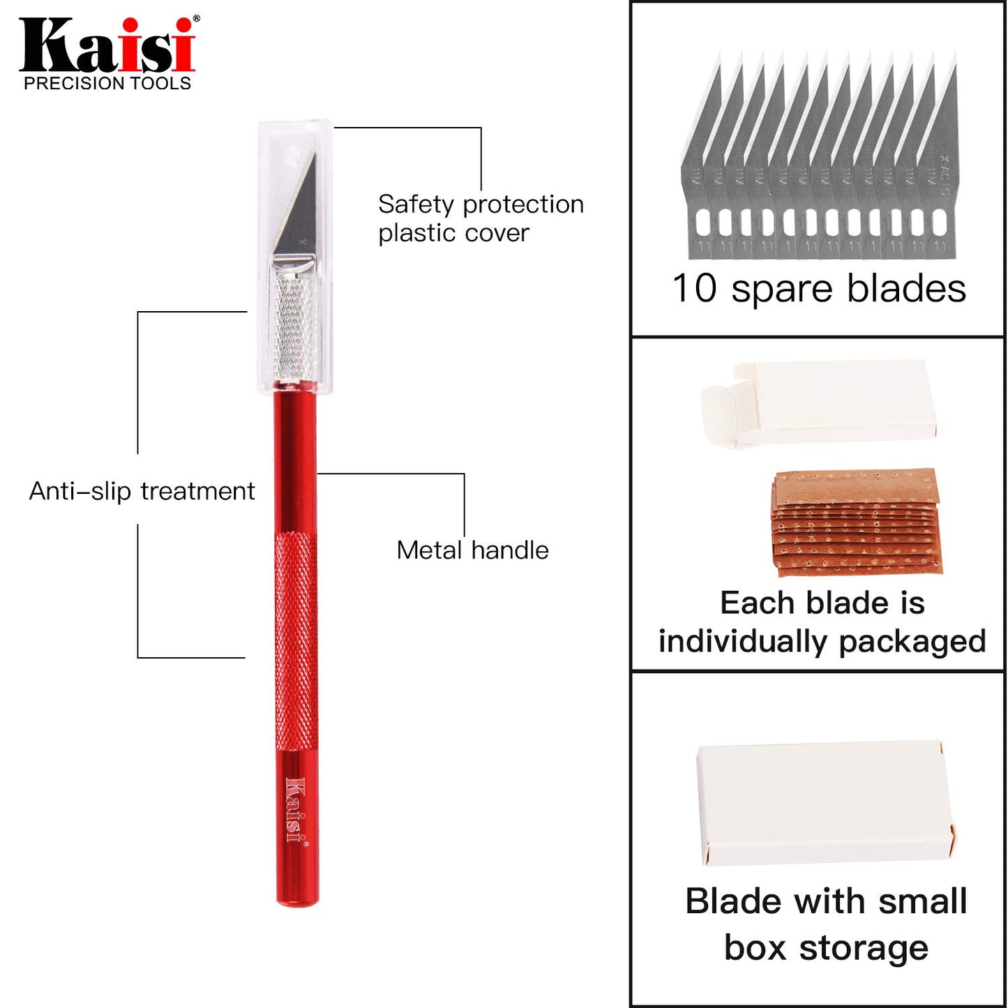 Precision Tweezers Set, Kaisi 12 PCS ESD Tweezer Set, Anti-Static Stainless Steel Tweezers Kit Curved Tweezers for Craft, Jewelry, Electronics, Laboratory Work