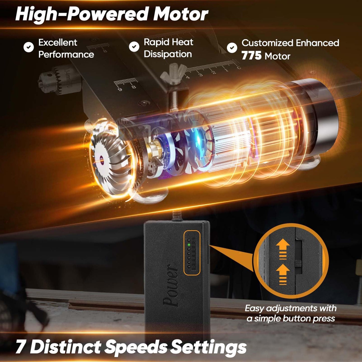 Saker Mini Multi-Functional Table Saw,Mini Table Saws for Crafts,Portable Mini Desktop Electric Saw for Wood Cutting,Speeds & Angle Adjustable with More Accessories for Plastic Acrylic Cutting