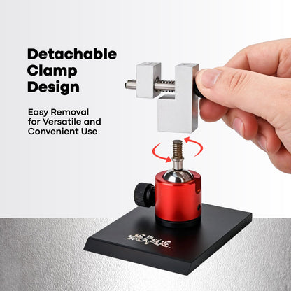 KojinTora Mini Vise Table Top Clamp - Small Bench Vice for Hobby Jewelers - Adjustable Aluminum Alloy 360° Rotatable with 0-2.48' Clamping Range for Jewelry Making DIY Projects Crafts Repair Tool