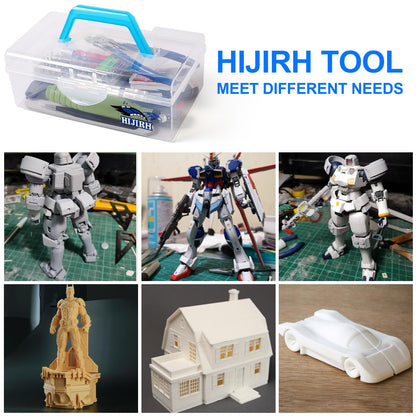 108 Pcs Pro Grade for Model Tool Kits,Hobby Tool Sets,lncluding Electric Polishing Machine & Tool Box,for Gundam Model Kits,Basic Model Building,Repairing and Remove,Art and Crafts etc
