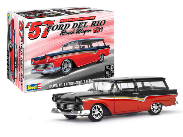Revell-1-25-57-Ford-Del-Rio-Ranch-Wagon-2N1-Model-Building-Kit-FREETIMEJOY