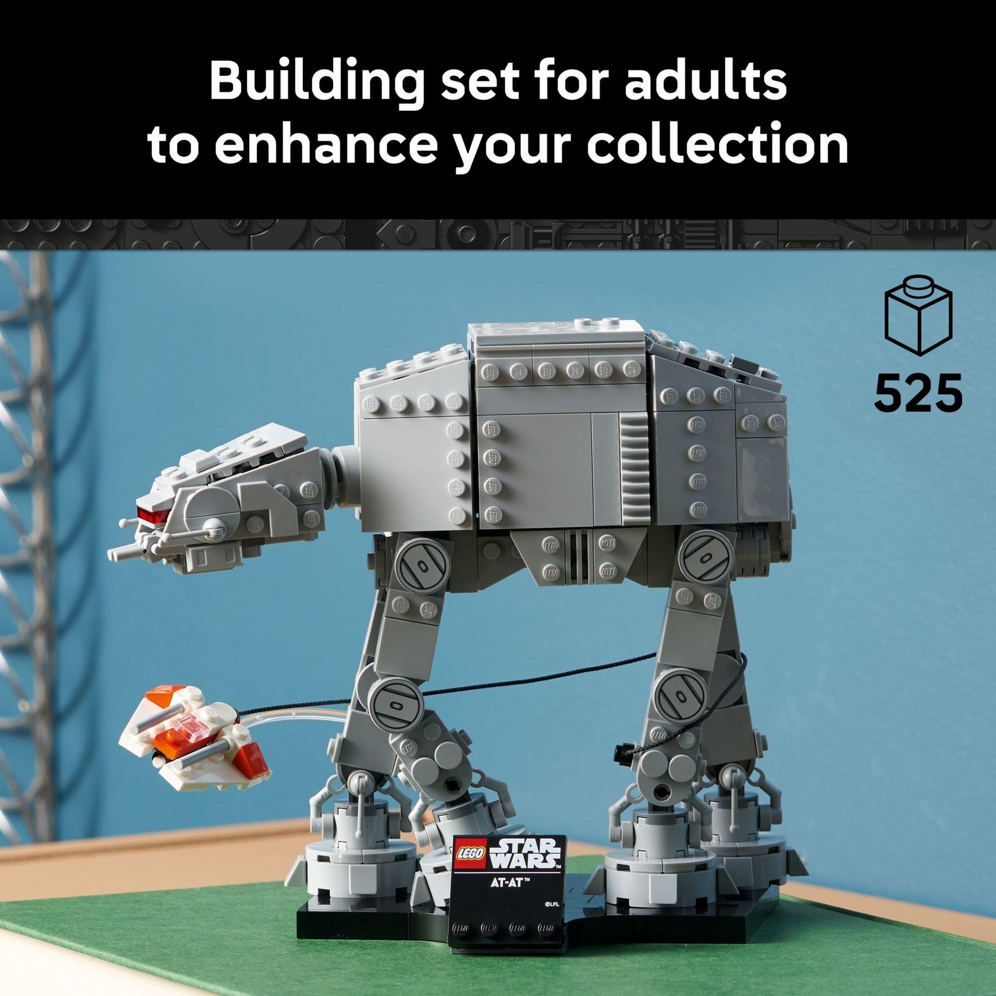 Mindful building activity for veterans with LEGO Star Wars AT-AT — 75440 expert series kit — Freetimejoy