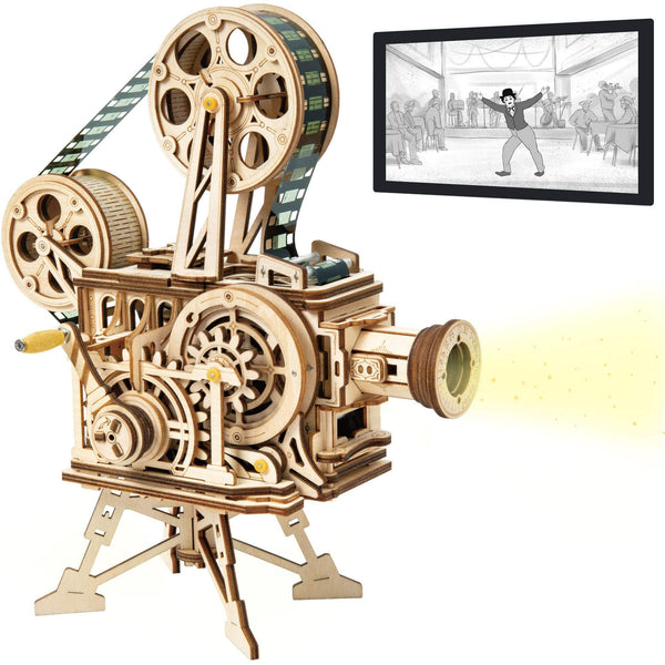 ROKR-Vitascope-Movie-Projector-3D-Wooden-Puzzle-Hand-Crank-Cinema-Model-Kit-FREETIMEJOY