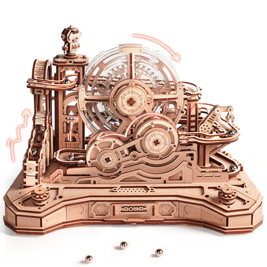 ROKR-Gear-Ball-Challenge-3D-Wooden-Puzzle-Mechanical-Marble-Run-Retro-Gamepad-Model-FREETIMEJOY