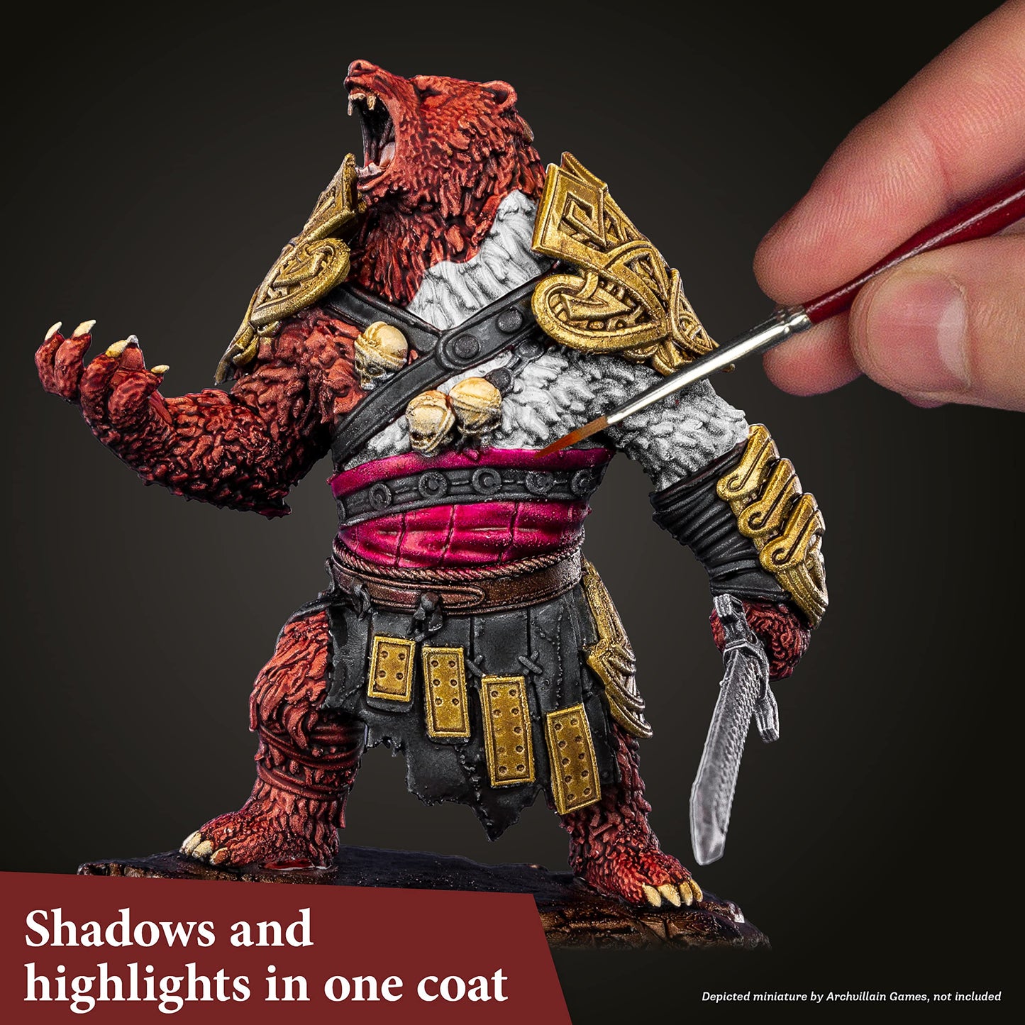 The Army Painter, Speedpaint 2.0, Most Wanted Paint Set, 24 x 18ml Speedpaints incl. 2 metallics, 1 medium & 1 Free Brush For miniature and model painting