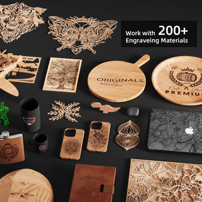 LONGER RAY5 Laser Engraver 20000mW Laser Cutter 130W CNC Laser Cutter with 3.5"Touch Screen Laser Engraving Machine DIY Engraver Tool for Metal Glass Wood Leather Laser Class ii