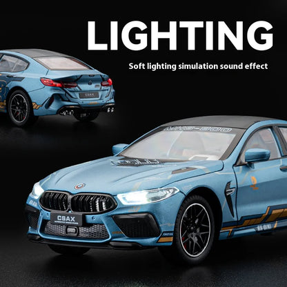 Maisto-1-24-M8-Competition-Coupe-Diecast-Alloy-Luxury-Sports-Car-FREETIMEJOY-Performance-Hobby