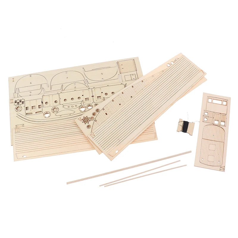 1/30 Nurkse Wooden Sailboat DIY Assembly Kit – Introductory 3D Sailing Model