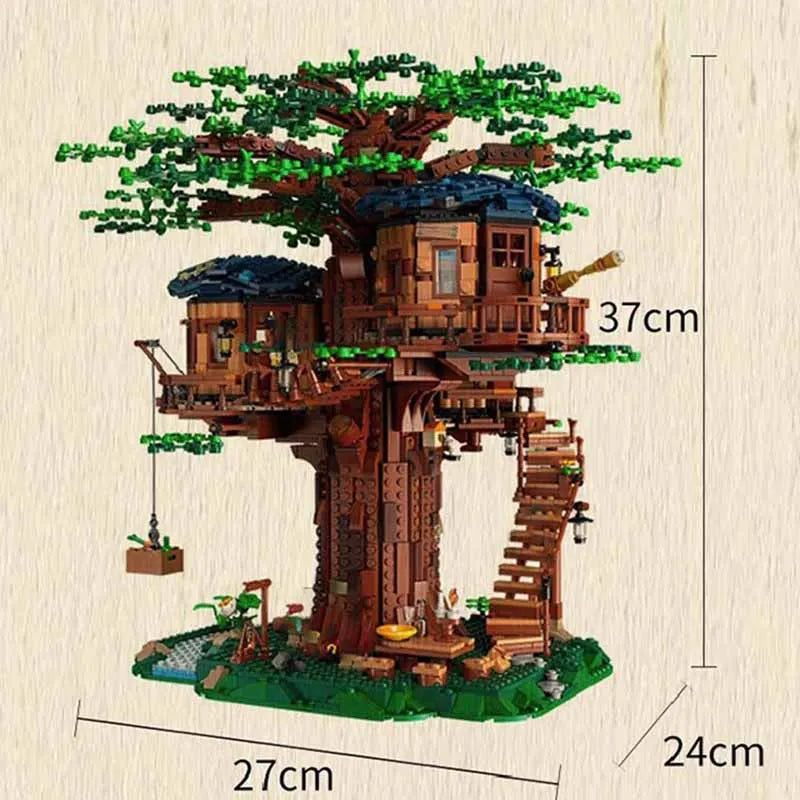Four-Seasons-Tree-House-Architectural-Building-Blocks-Modular-Nature-Model-FREETIMEJOY-Technical-Hobby