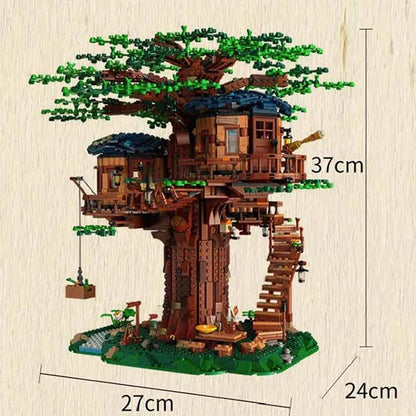 Four-Seasons-Tree-House-Architectural-Building-Blocks-Modular-Nature-Model-FREETIMEJOY-Technical-Hobby