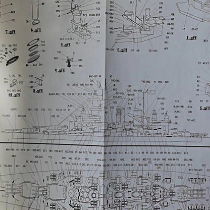 U.S. North Carolina BB-55 Battleship – 1:400 Scale Precision 3D Paper Card Model Kit