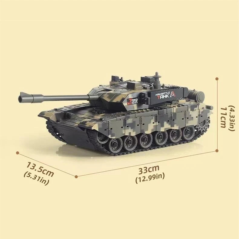 CONUSEA 33CM Remote Control Battle Tank – Interactive Crawler Vehicle with 4-Channel Precision