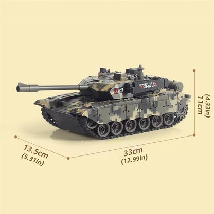 CONUSEA 33CM Remote Control Battle Tank – Interactive Crawler Vehicle with 4-Channel Precision