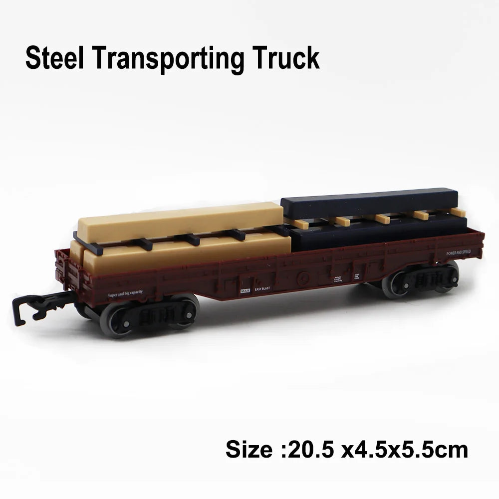 Rail King 1:87 Scale Train Track Cargo Car & Carriage Collection – HO Scale DIY Model Rail Accessories