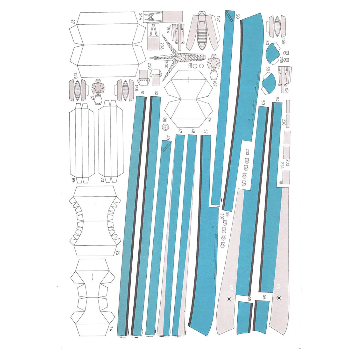U.S. North Carolina BB-55 Battleship – 1:400 Scale Precision 3D Paper Card Model Kit