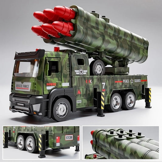 1-32-Scale-Tactical-Launcher-Truck-Diecast-Drone-Missile-Model-FREETIMEJOY-Military-Hobby