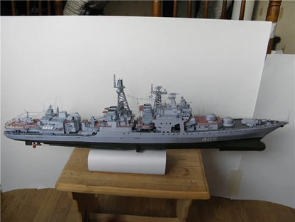 Admiral Levchenko Udaloy-Class Destroyer – Precision 3D Paper Model Assembly Kit