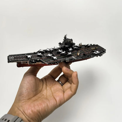CNS Fujian Aircraft Carrier 3D Metal Model Kit – Precision Laser-Cut Steel DIY Puzzle