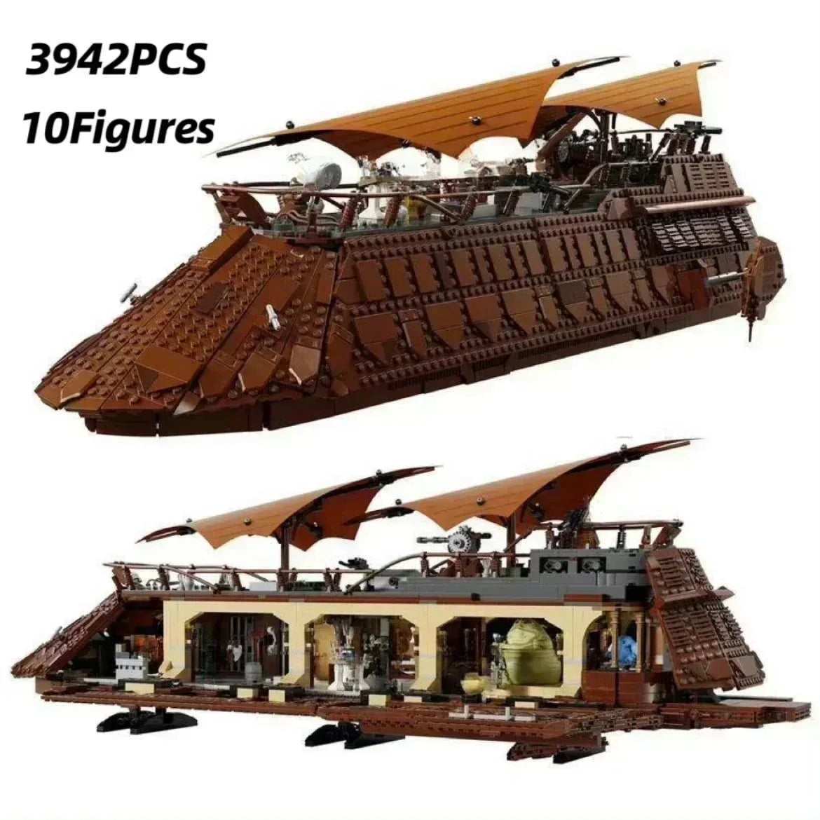 UCS-Jabba-Sail-Barge-Building-Blocks-Set-Large-Scale-Star-Wars-Hobby-for-Seniors-FREETIMEJOY