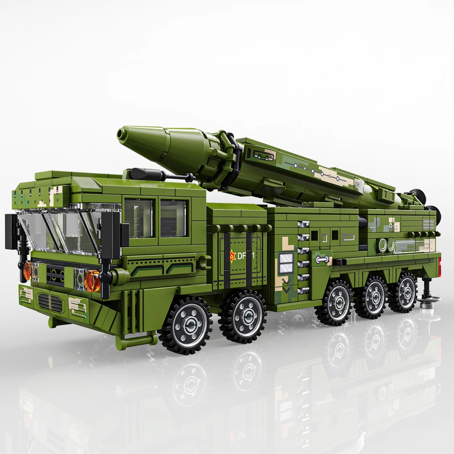 Tactical-Missile-Truck-720-Piece-Technical-Building-Blocks-Model-FREETIMEJOY-Engineering-Hobby