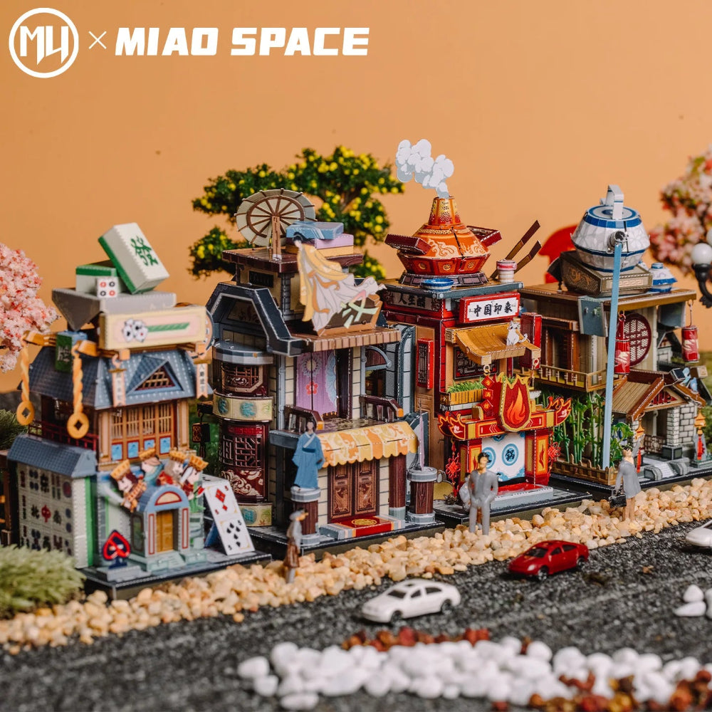 MU-Asian-Street-View-Architecture-3D-Metal-Puzzle-DIY-Model-Kit-FREETIMEJOY-Senior-Hobby