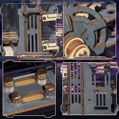Mechanical Marble Run Set | 3D Wooden Puzzle STEAM Engine Model | DIY Kinetic Engineering Kit