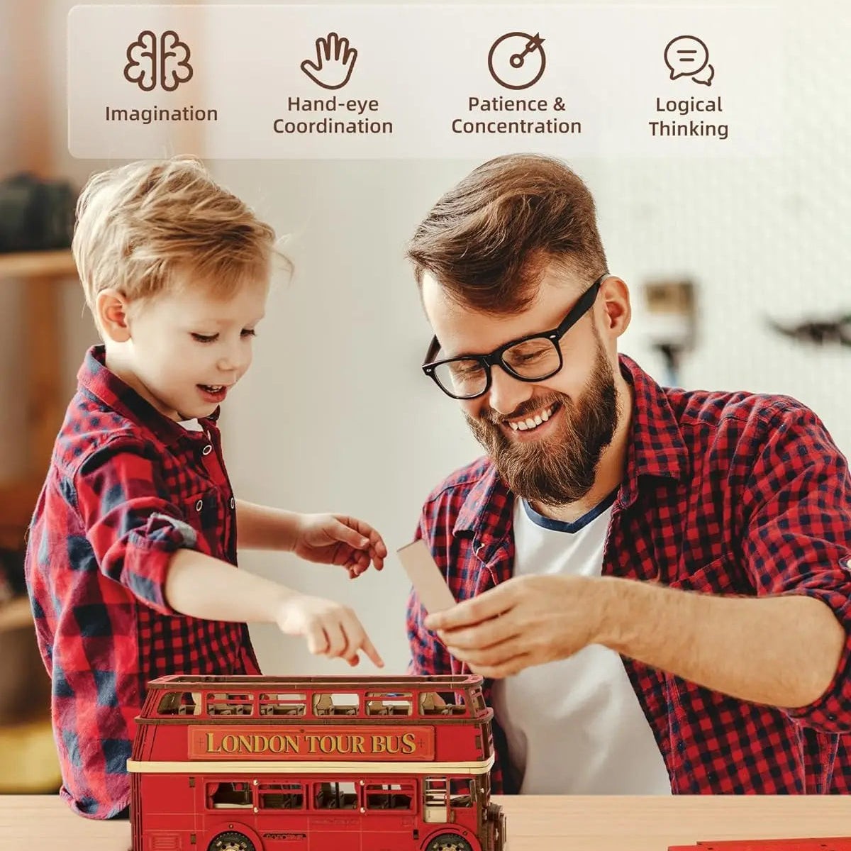 London-Tour-Bus-3D-Wooden-Puzzle-Mechanical-Model-Kit-for-Seniors-Memory-Care-FREETIMEJOY