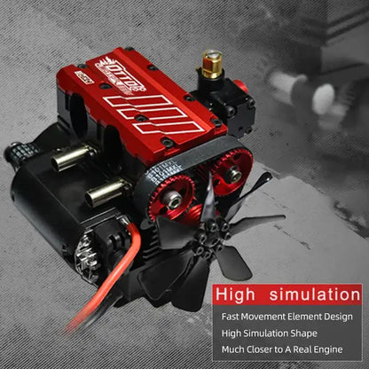 TOYAN FS-L200AC Inline 2-Cylinder 4-Stroke Nitro Engine – Professional DIY Metal Model Kit