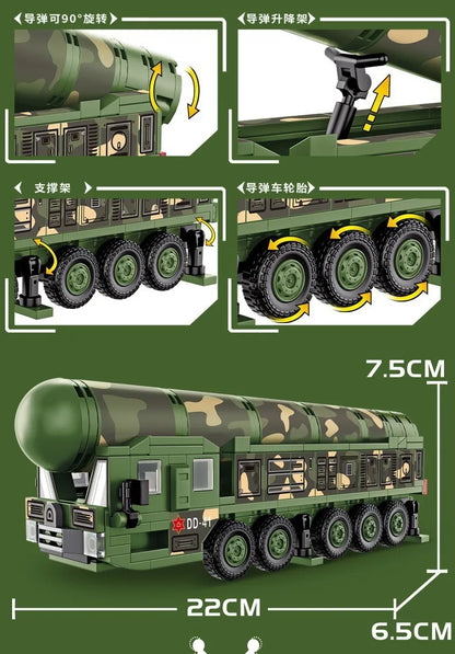 DF-41 Missile Vehicle & Type 99 Tank Technical Models