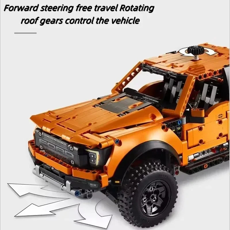 LZJV Tech Raptor F-150 Off-Road Truck – 1379-Piece Professional Technical Building Kit