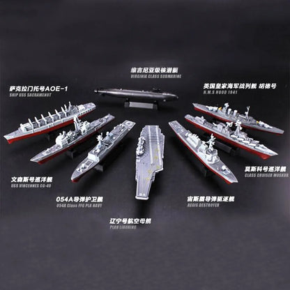 4D Modern Naval Series: Liaoning Aircraft Carrier & Battleship Assembly Model Kit