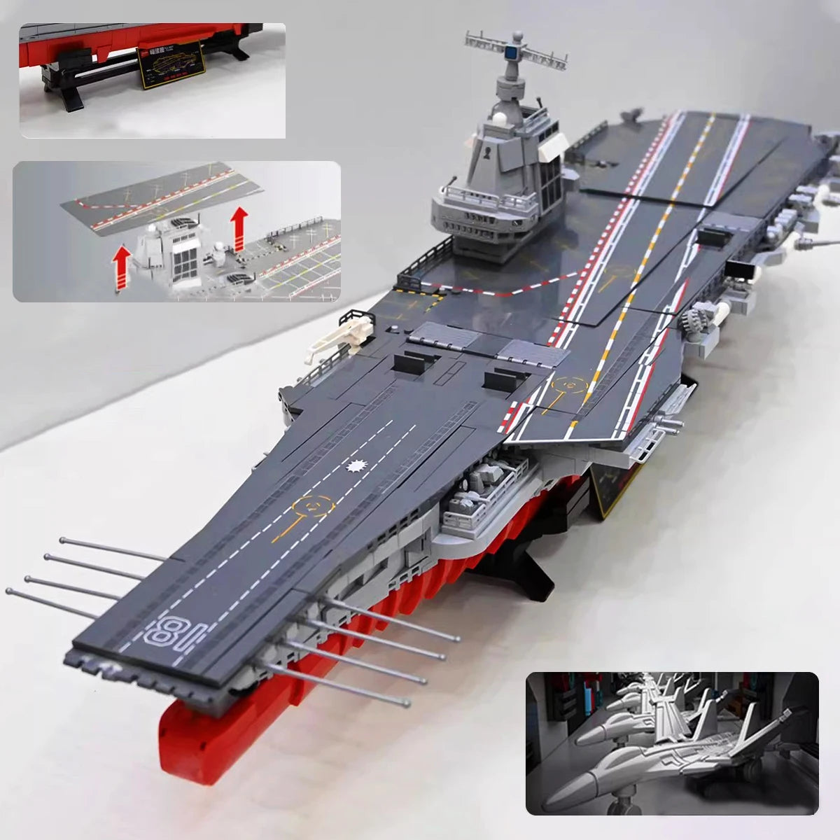 Fujian Aircraft Carrier MOC 208137 – 3049-Piece Elite Naval Building Block Set