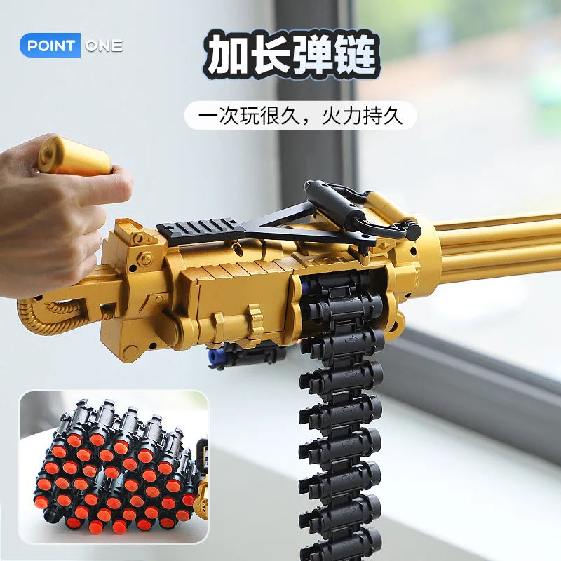 60CM-Gold-Gatling-Rotary-Gun-Electric-Belt-Fed-Soft-Bullet-Toy-FREETIMEJOY-Kinetic-Hobby