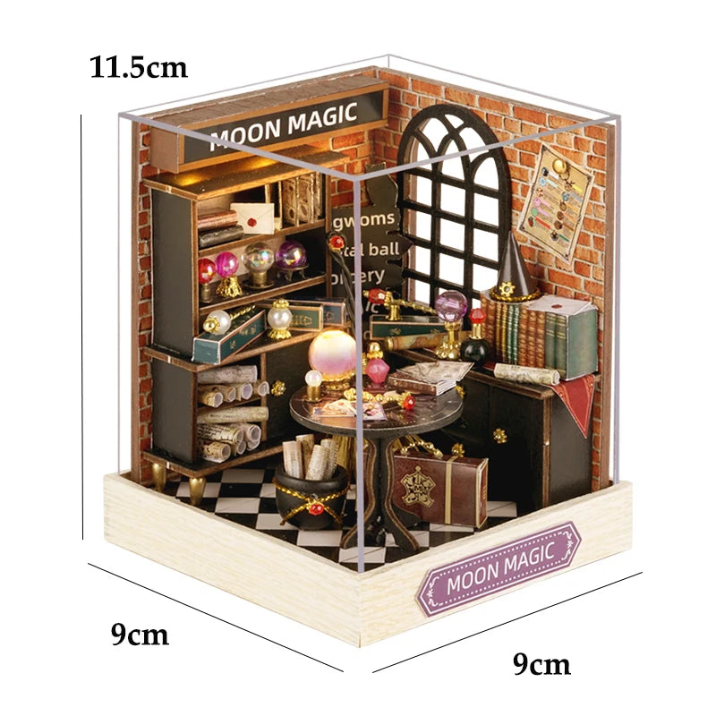 DIY Miniature Wooden Dollhouse – 3D Puzzle Memory Care Kit