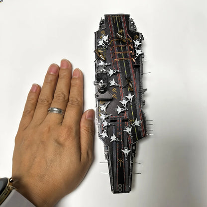 CNS-Fujian-Aircraft-Carrier-3D-Metal-Puzzle-Model-Kit-Laser-Cut-Steel-FREETIMEJOY-Modern-Naval-Hobby