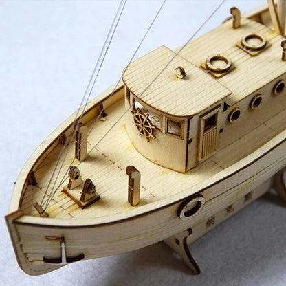 1/30 Nurkse Wooden Sailboat DIY Assembly Kit – Introductory 3D Sailing Model