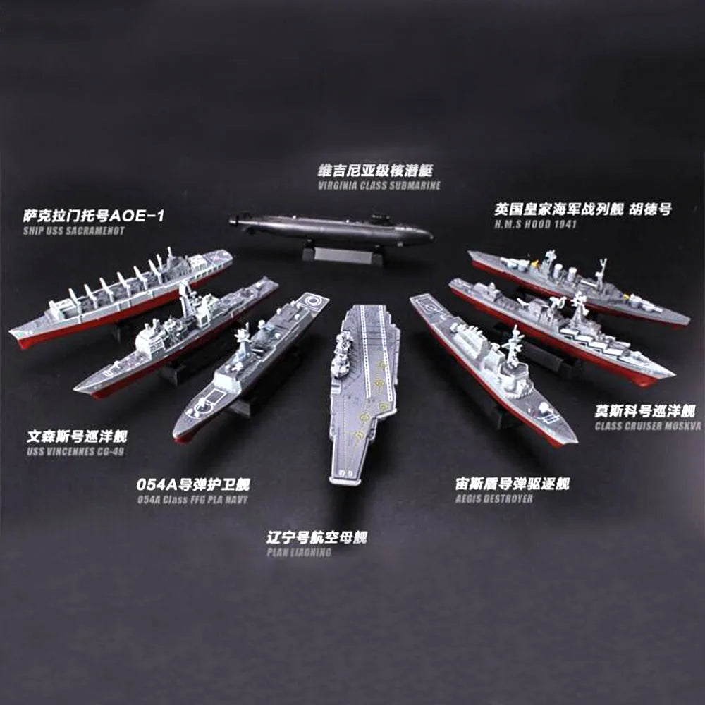 4D Modern Naval Series: Liaoning Aircraft Carrier & Battleship Assembly Model Kit
