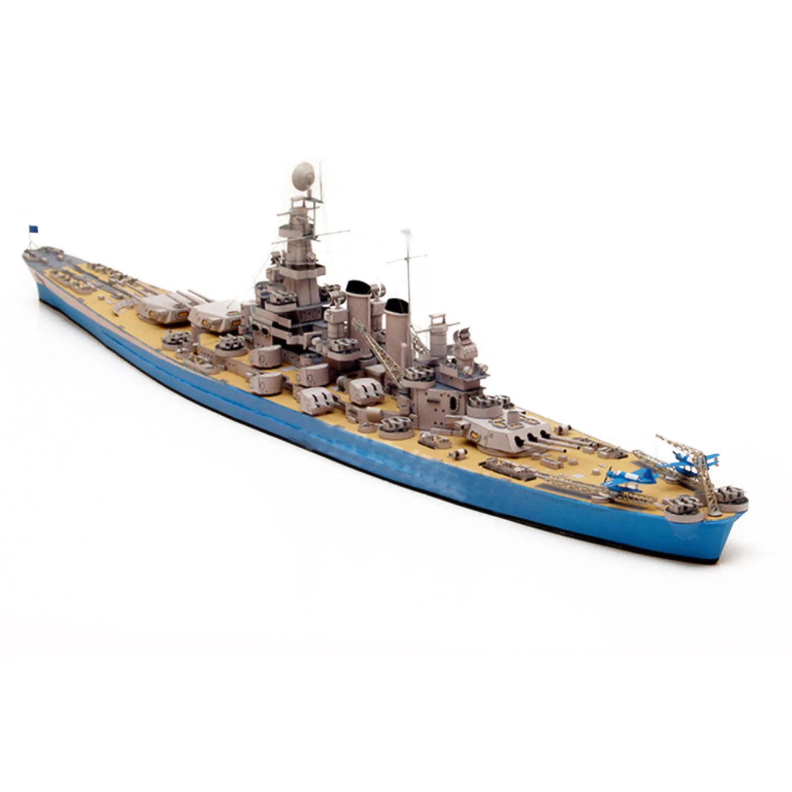 USS-North-Carolina-BB-55-Battleship-1-400-Scale-Paper-Model-Kit-3D-Cardboard-Ship-FREETIMEJOY-Senior-Hobby